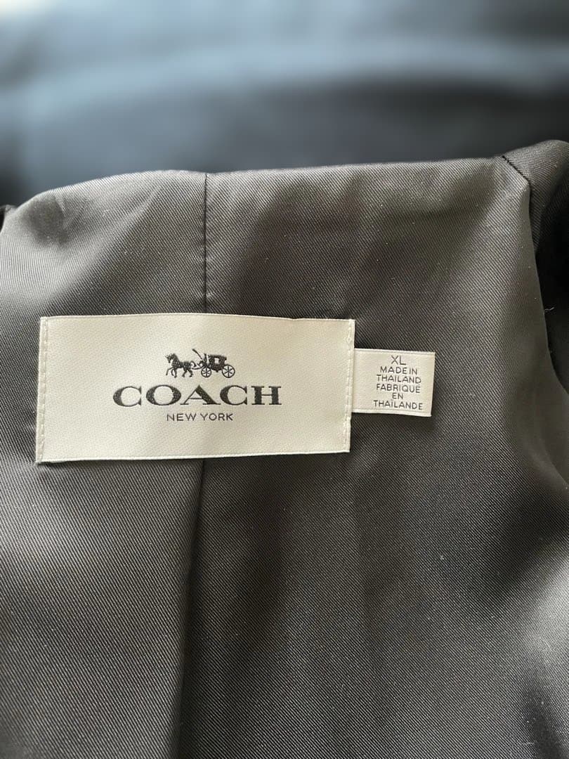 1*4様 希少XL｜COACH レザースリーブ スタジャン｜色褪せなし・極上コン