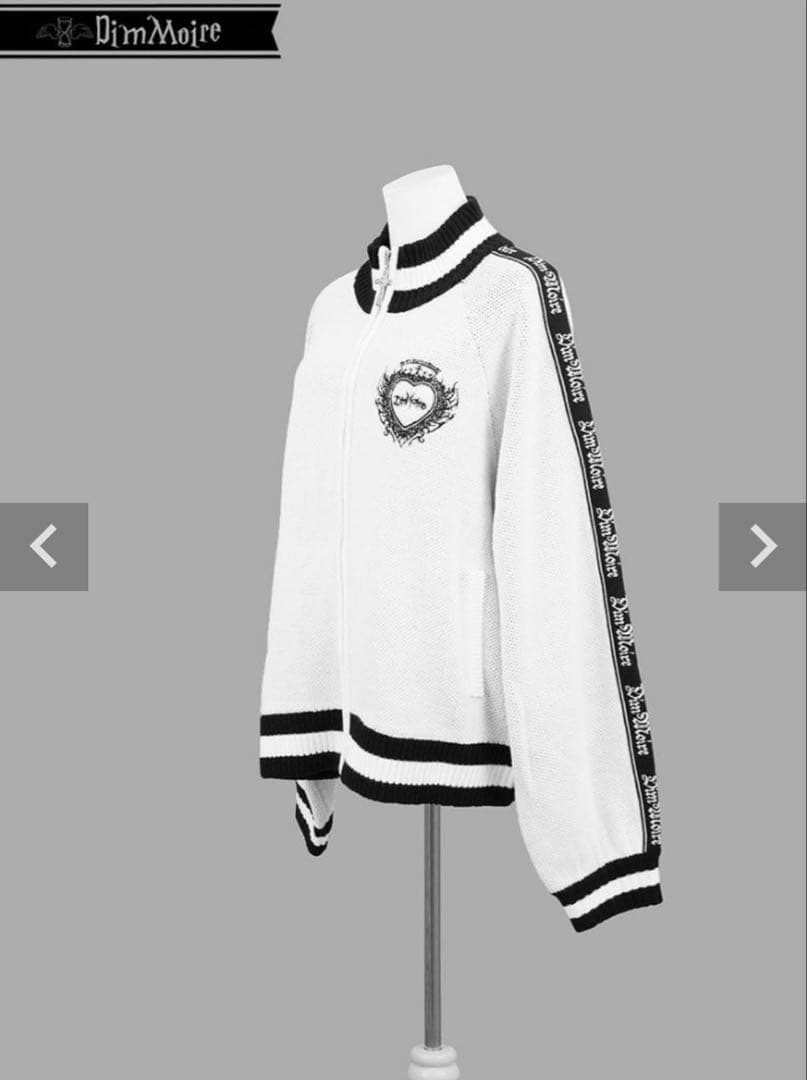 Dimmoire ディムモアール ニットジャージトップス white