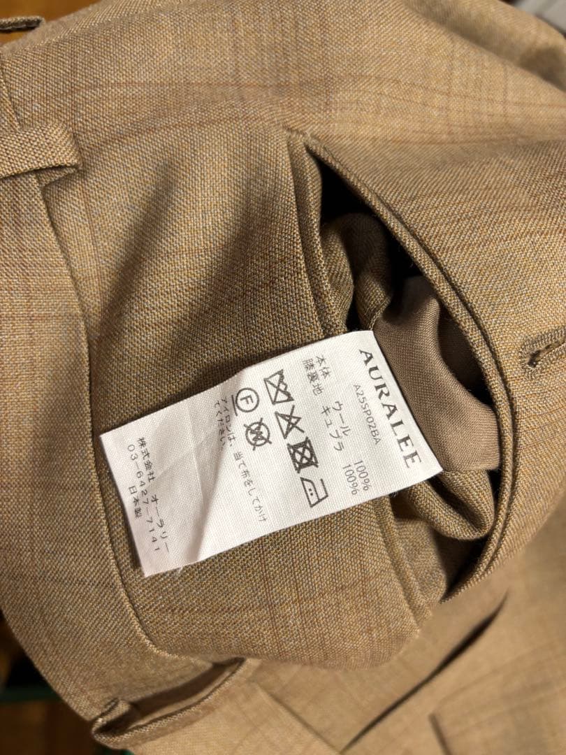 値下げ　AURALEE 25SS WOOL セットアップ
