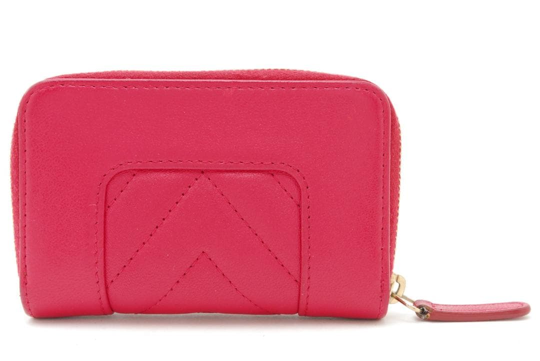 CHANEL パース　マドモアゼル　Vステッチ　ピンク