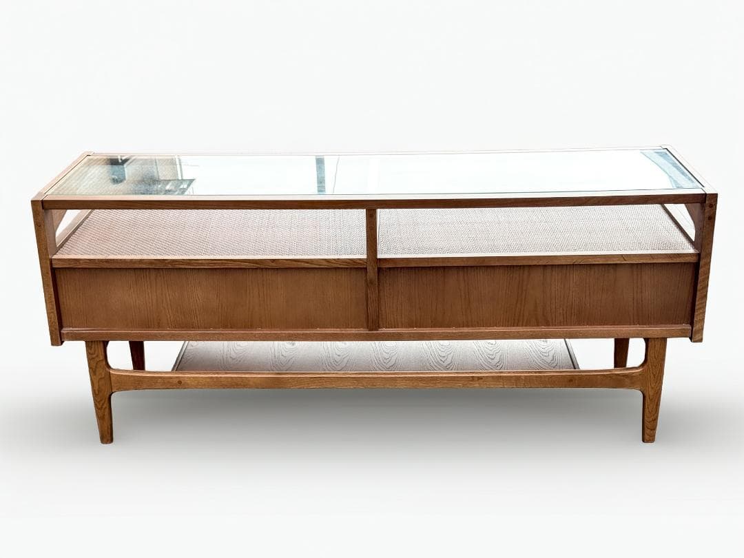 クラッシュゲート CANARIS TVボード 木製×ガラス天板 おしゃれ収納