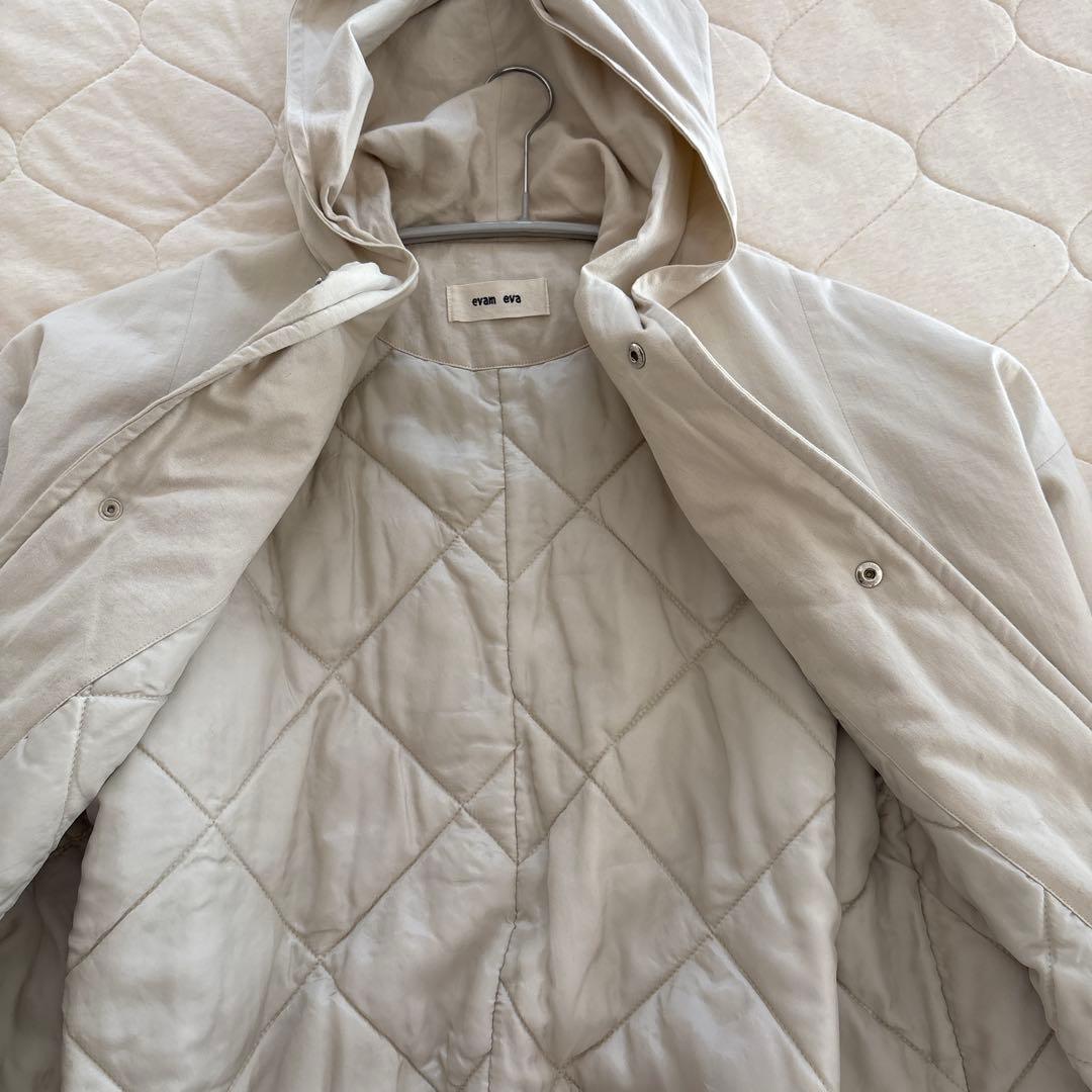 エヴァムエヴァpadding hooded coat パディングフーディコート