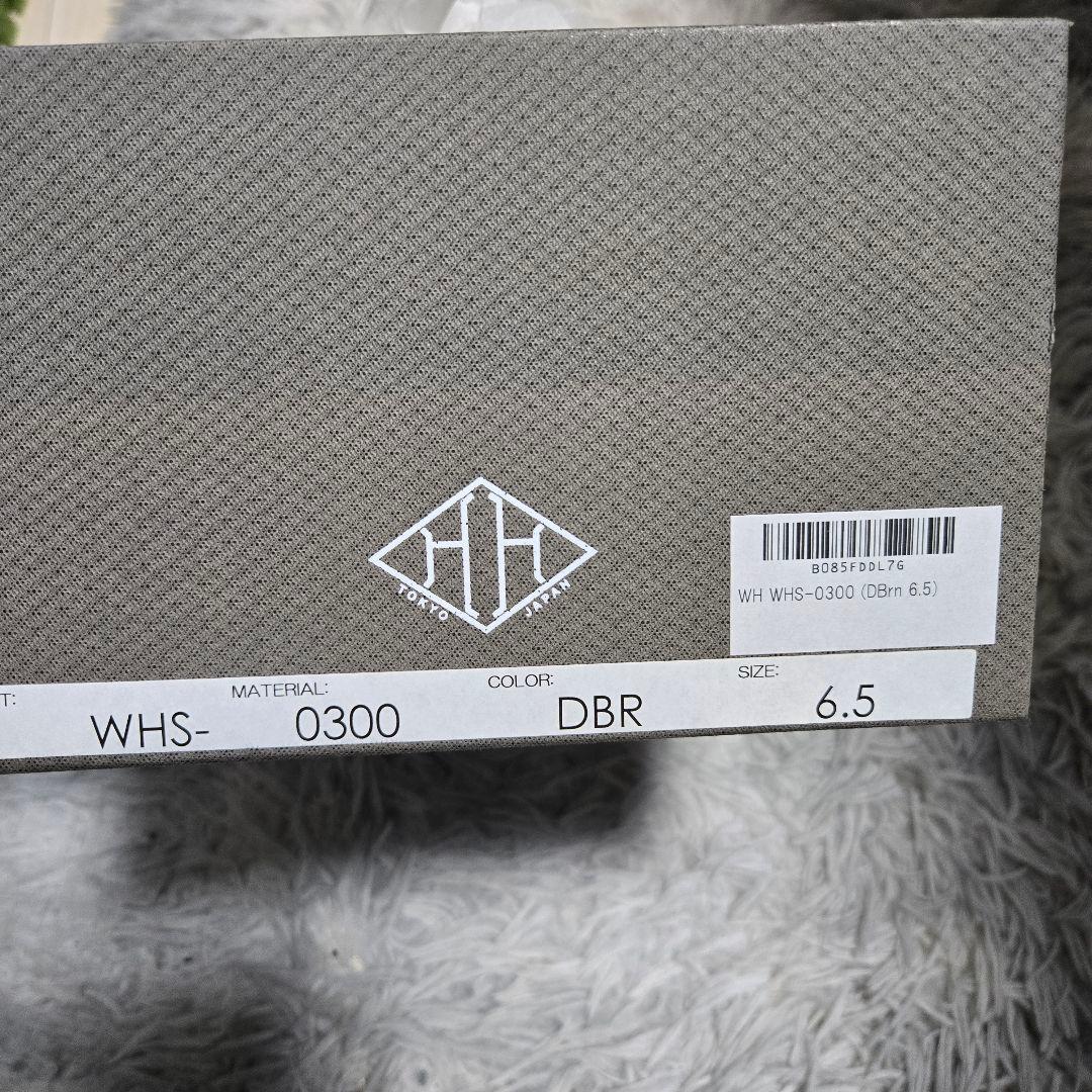 ダブルエイチ　wh ダブルモンクストラップ ダークブラウン