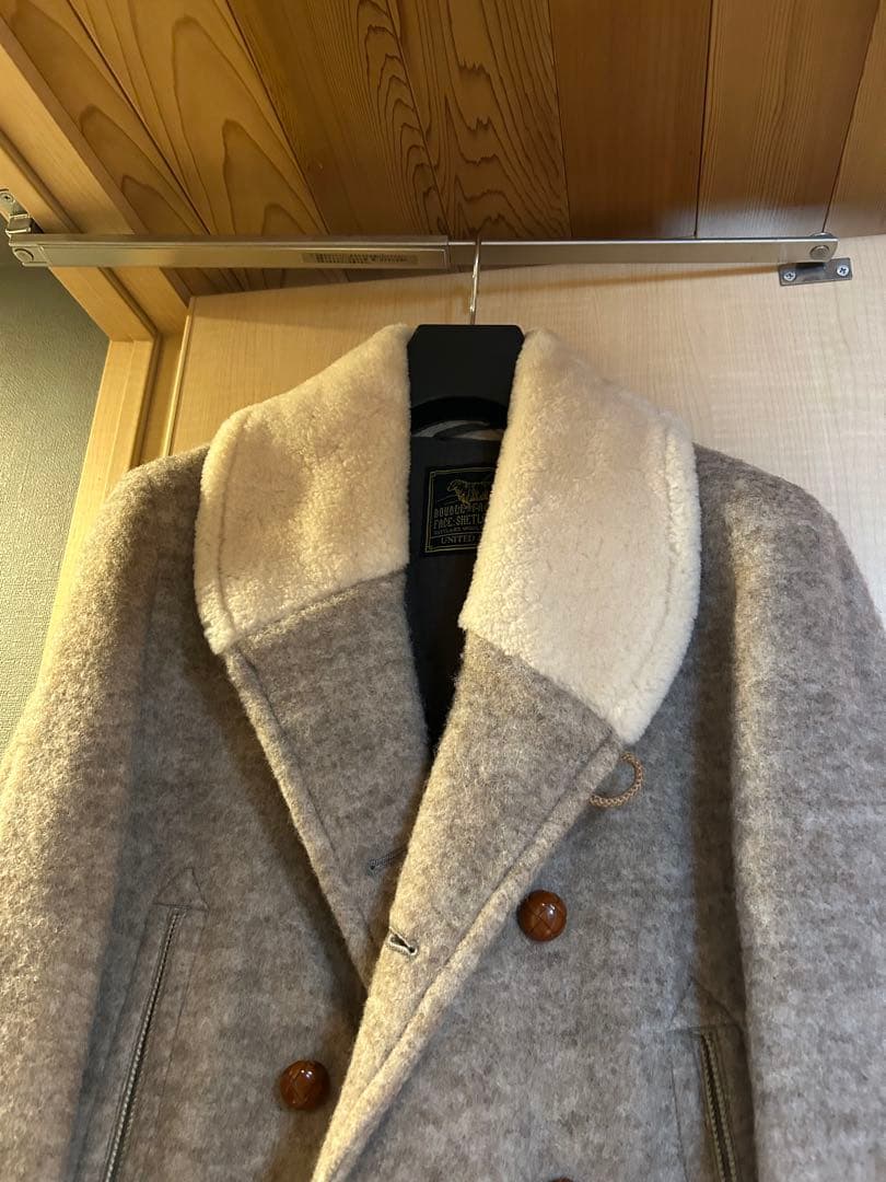 超特価 4.4万円 UNITED ARROWS ウール ムートンコート