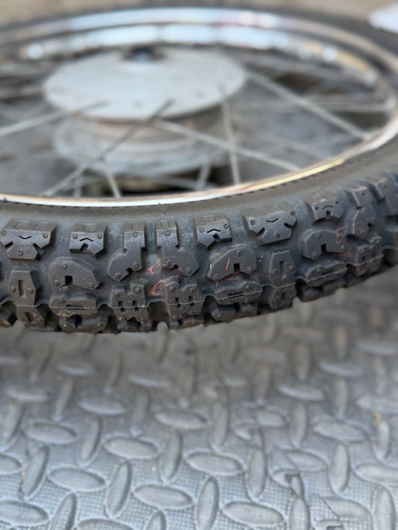 エイプに使用　スポークホイール前後セット　F16 R14インチ　オフロード