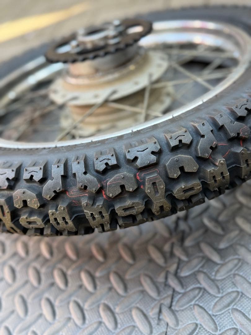 エイプに使用　スポークホイール前後セット　F16 R14インチ　オフロード