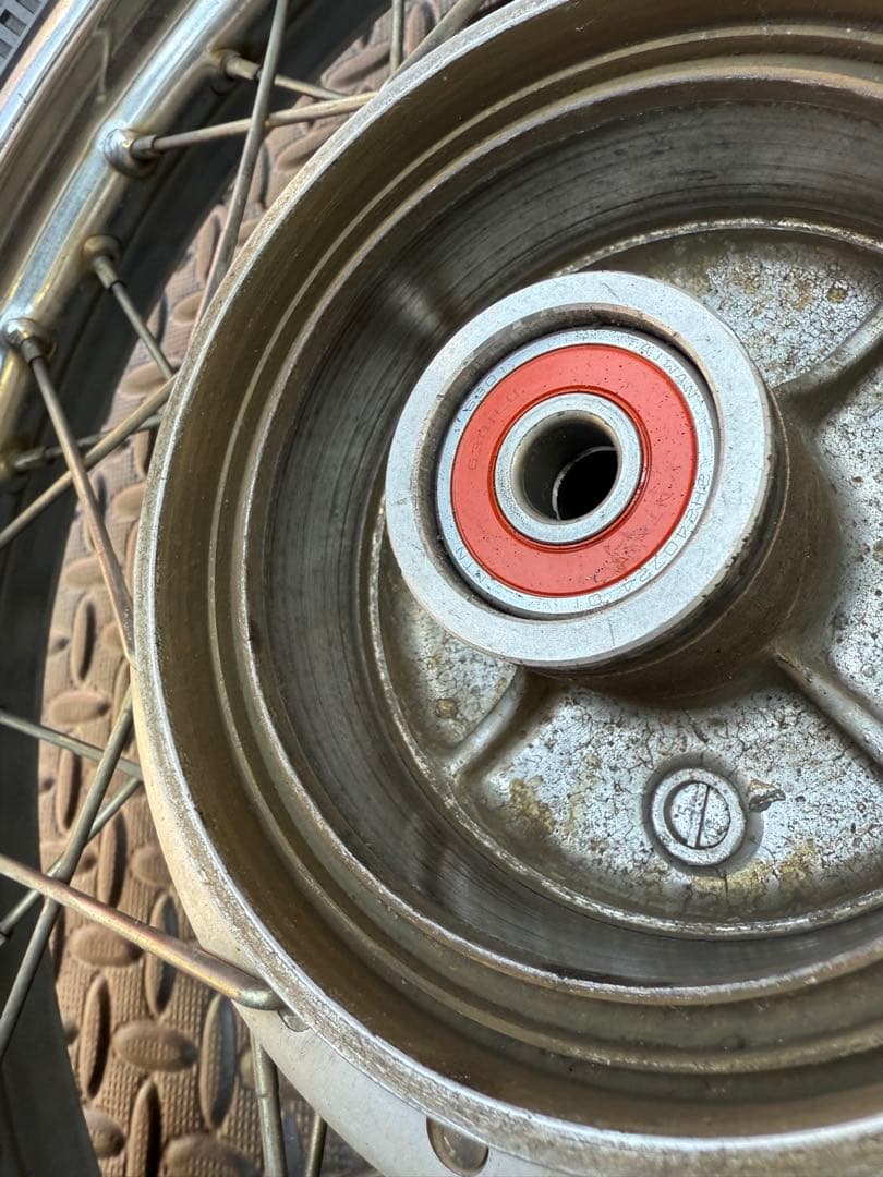 エイプに使用　スポークホイール前後セット　F16 R14インチ　オフロード