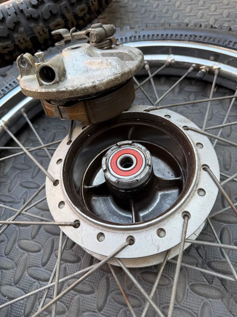 エイプに使用　スポークホイール前後セット　F16 R14インチ　オフロード