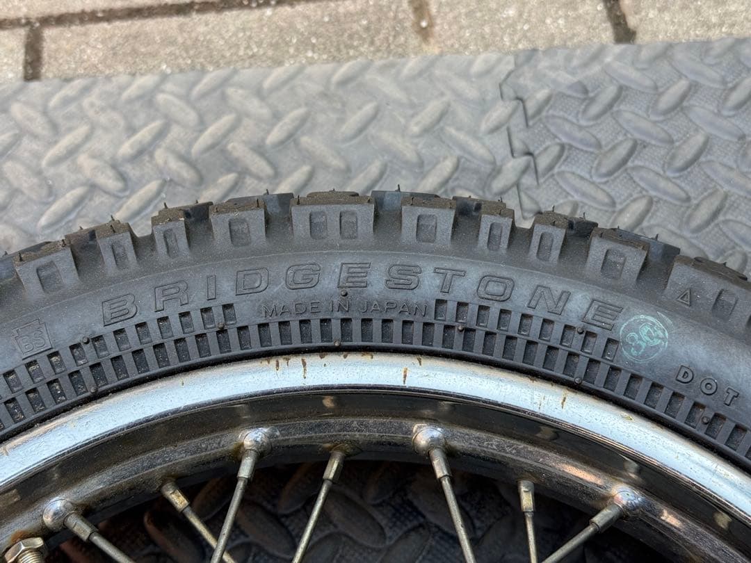 エイプに使用　スポークホイール前後セット　F16 R14インチ　オフロード