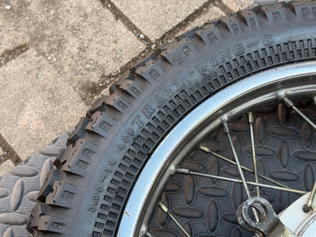 エイプに使用　スポークホイール前後セット　F16 R14インチ　オフロード