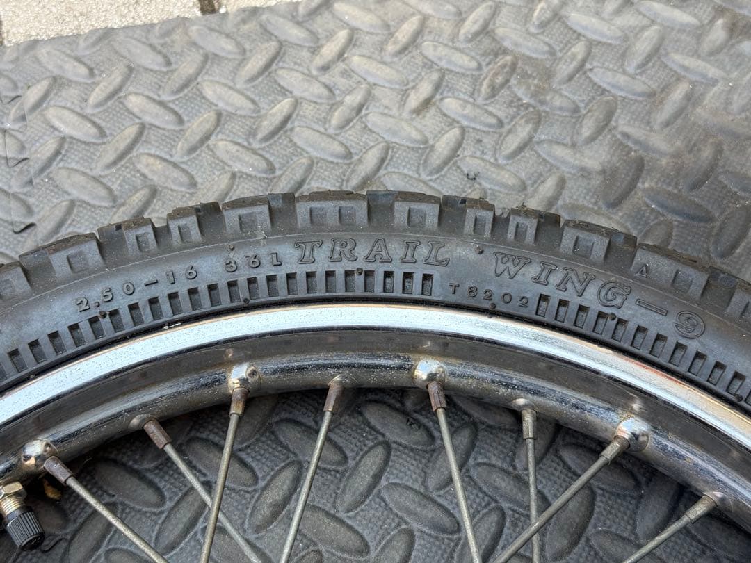 エイプに使用　スポークホイール前後セット　F16 R14インチ　オフロード