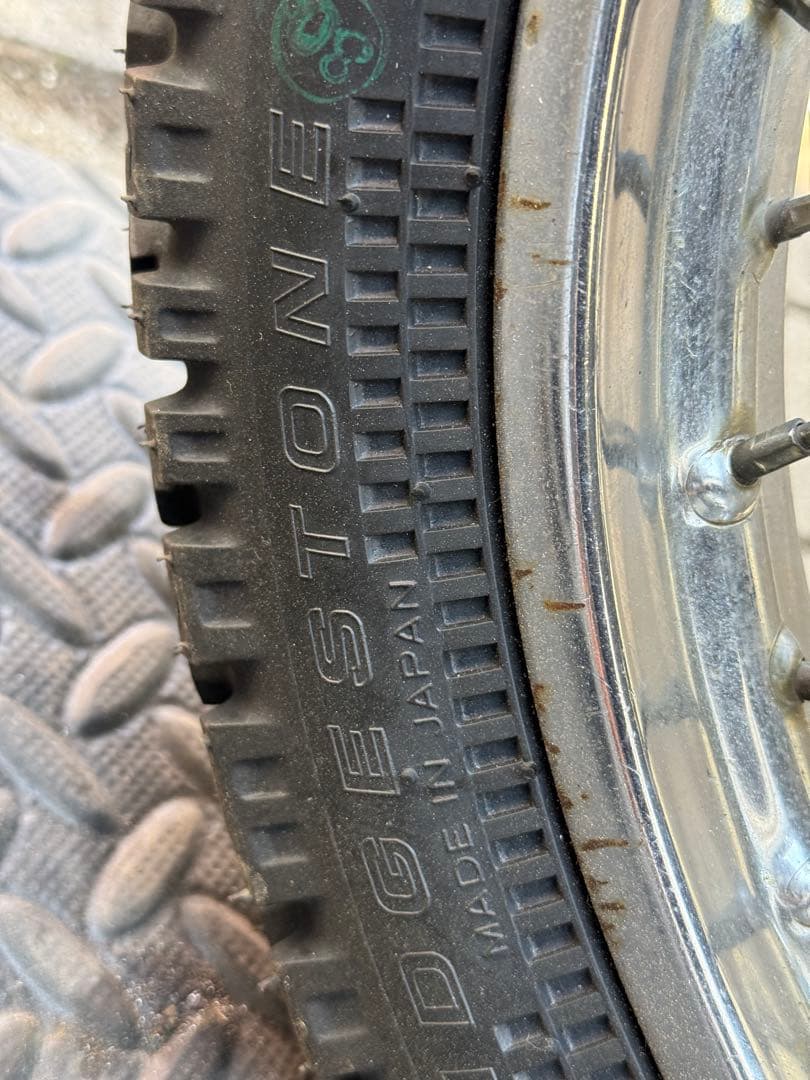 エイプに使用　スポークホイール前後セット　F16 R14インチ　オフロード