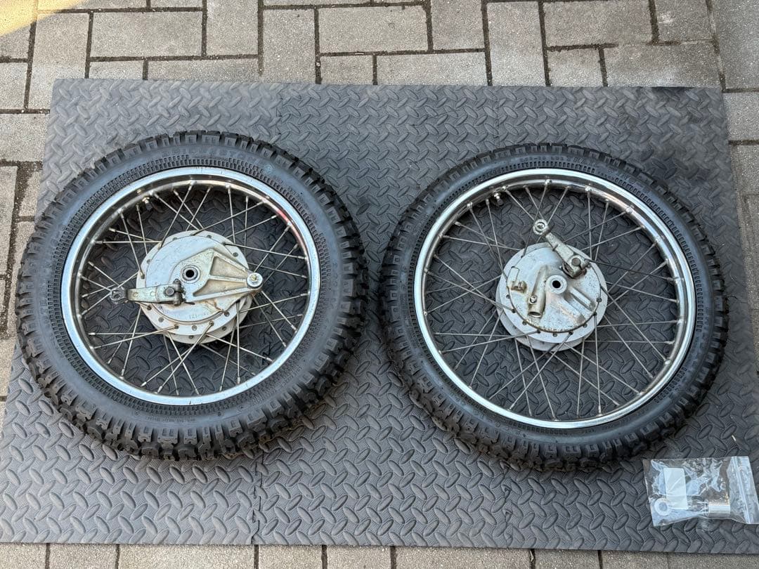 エイプに使用　スポークホイール前後セット　F16 R14インチ　オフロード