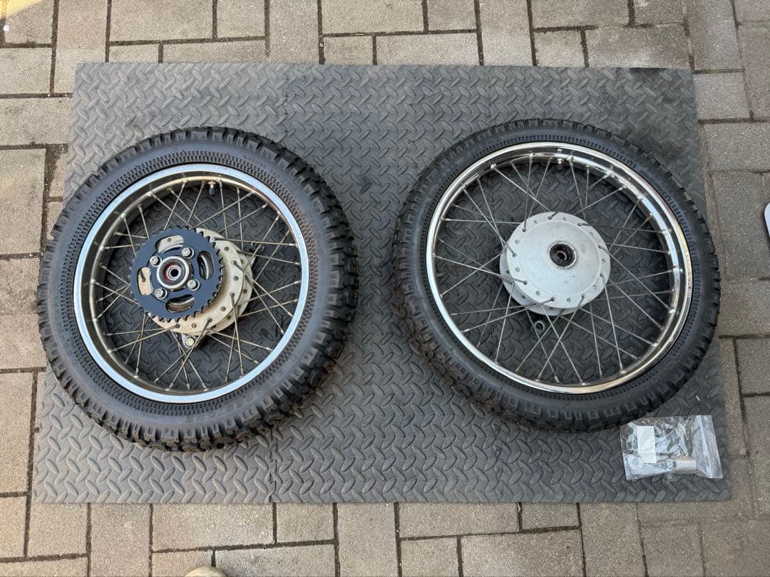 エイプに使用　スポークホイール前後セット　F16 R14インチ　オフロード