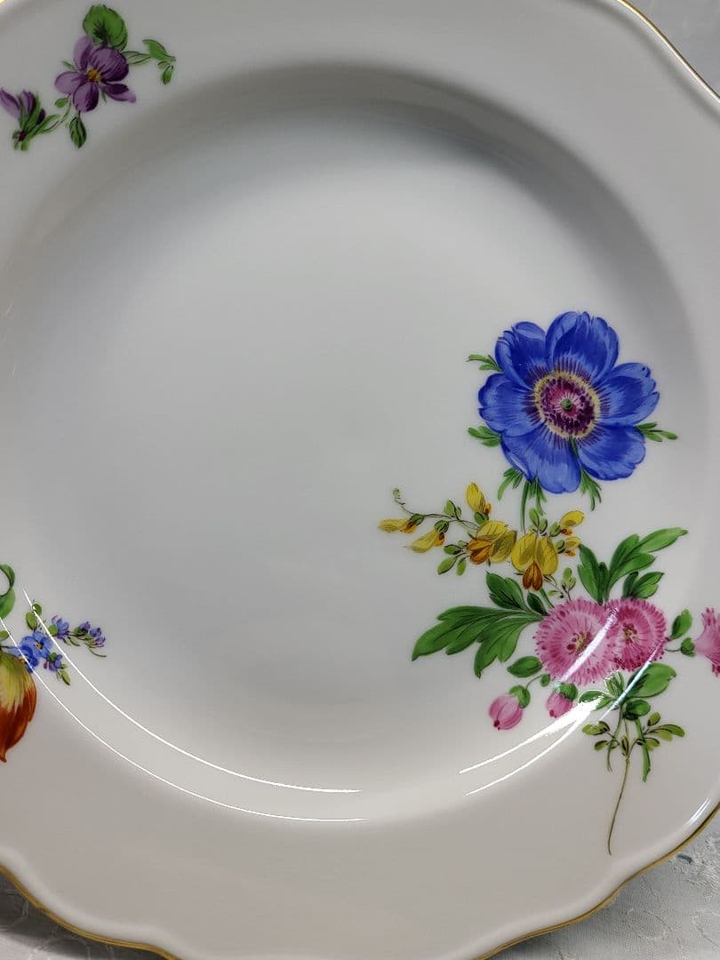 ✨マイセン ベーシックフラワー 3つの花 プレート✨デザート 18 皿②