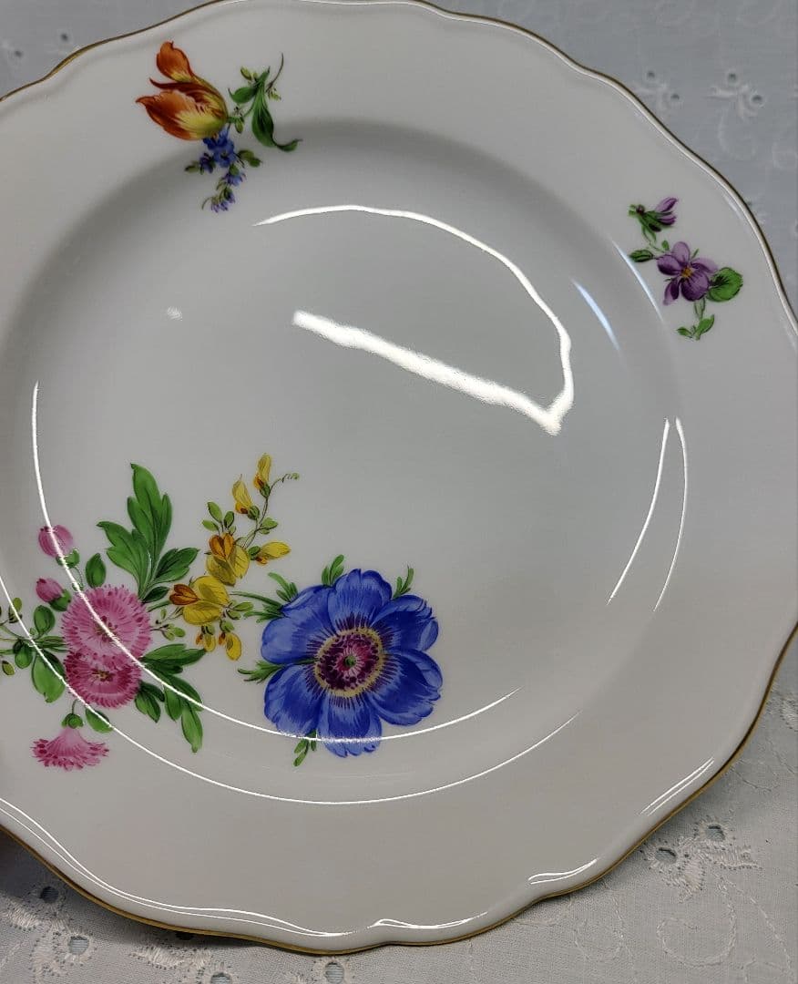 ✨マイセン ベーシックフラワー 3つの花 プレート✨デザート 18 皿②