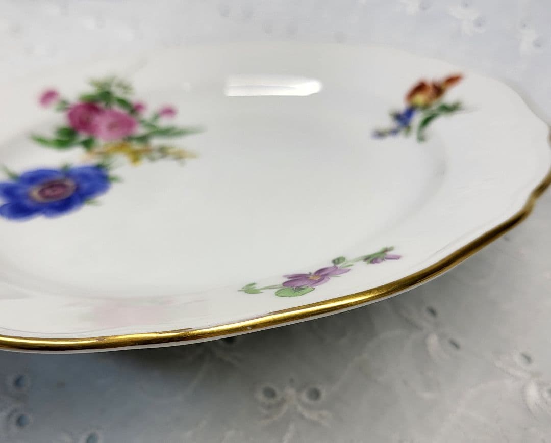 ✨マイセン ベーシックフラワー 3つの花 プレート✨デザート 18 皿②