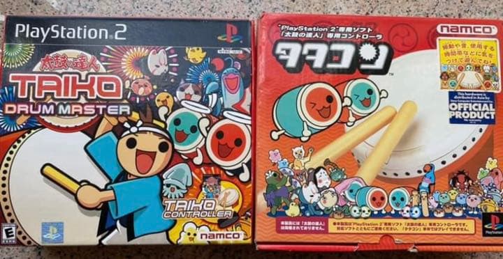 PS2 プレイステーション2 ソフト太鼓の達人 タタコンセット売り