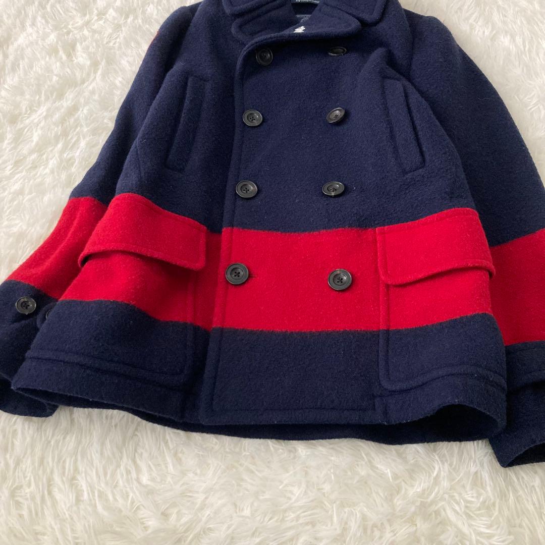 希少✨ポロラルフローレン USA製 ウール Pコート ビッグポニー 星条旗 五輪