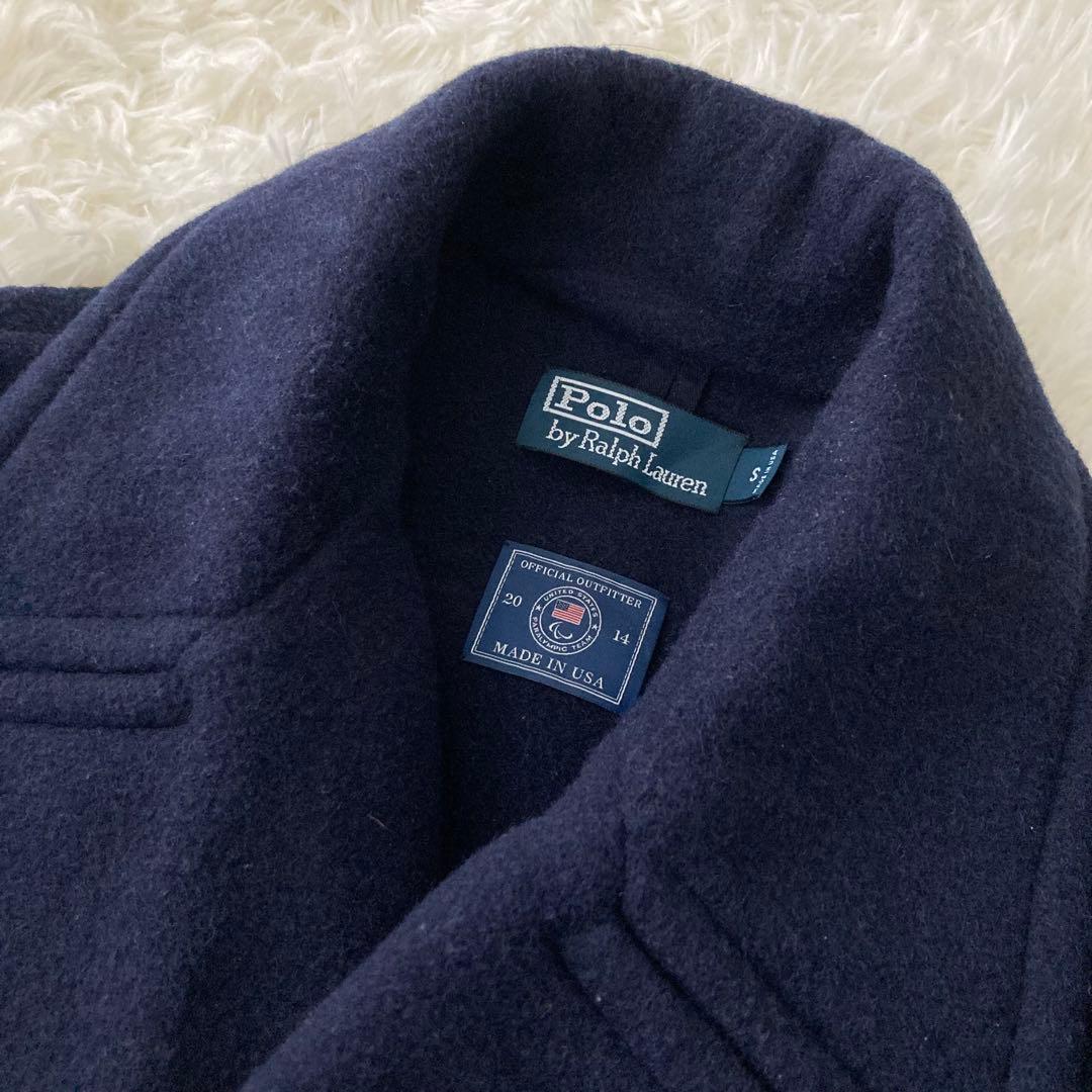希少✨ポロラルフローレン USA製 ウール Pコート ビッグポニー 星条旗 五輪