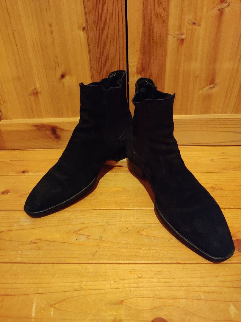 サンローランパリ　チェルシーブーツ　サイドゴアブーツ　スエード