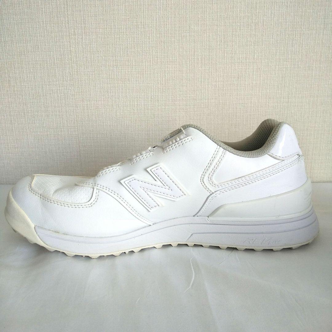 ニューバランス ゴルフシューズ BOA スパイクレス ホワイト 25cm