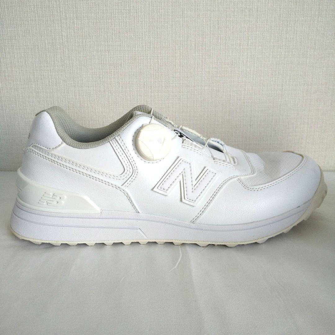 ニューバランス ゴルフシューズ BOA スパイクレス ホワイト 25cm