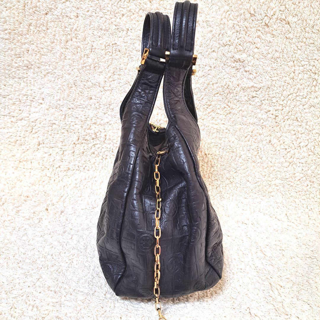 トリーバーチTory Burchトートバッグ　ハンドバッグ　レザー本革ブラック