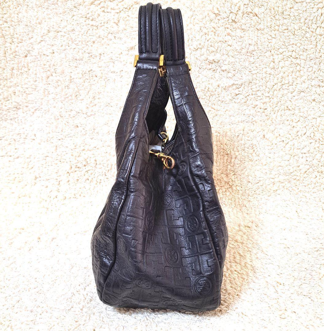 トリーバーチTory Burchトートバッグ　ハンドバッグ　レザー本革ブラック