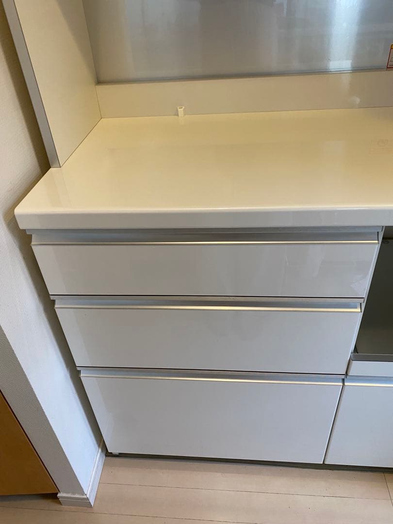 パモウナ　カップボード　キッチンボード　食器棚　100