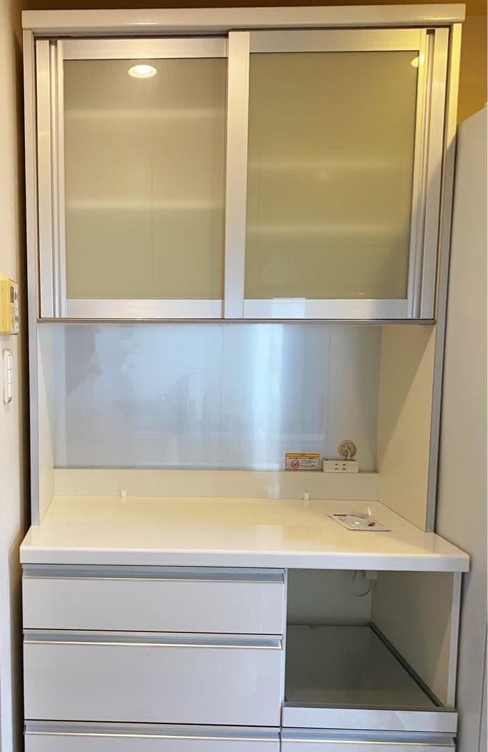 パモウナ　カップボード　キッチンボード　食器棚　100