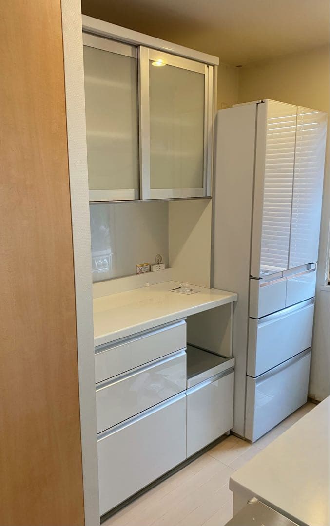 パモウナ　カップボード　キッチンボード　食器棚　100