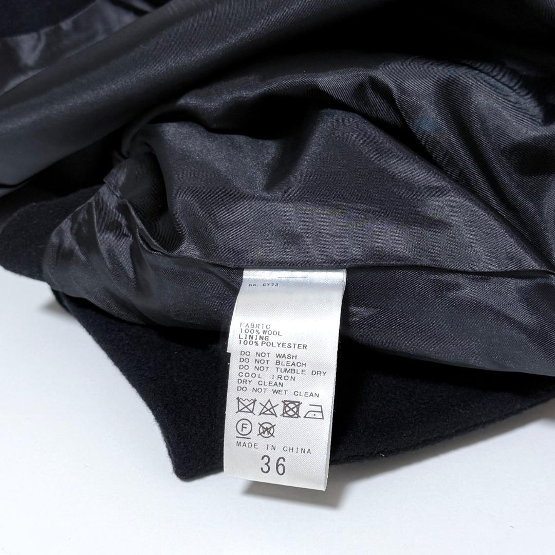 美品 ジャーナルスタンダード スーパー140ビーバーノーカラーショートコート