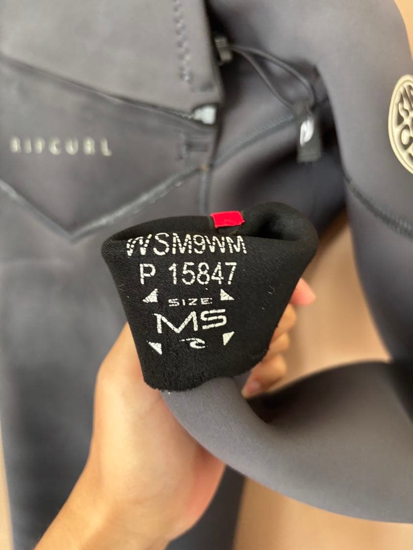 【状態良】RIP CURLウェットスーツ ジャーフル MS フロントジップ4/3