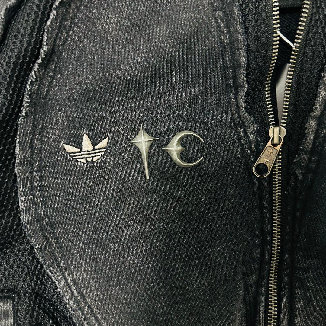 Thug club × adidas zipup パーカー ブラック M