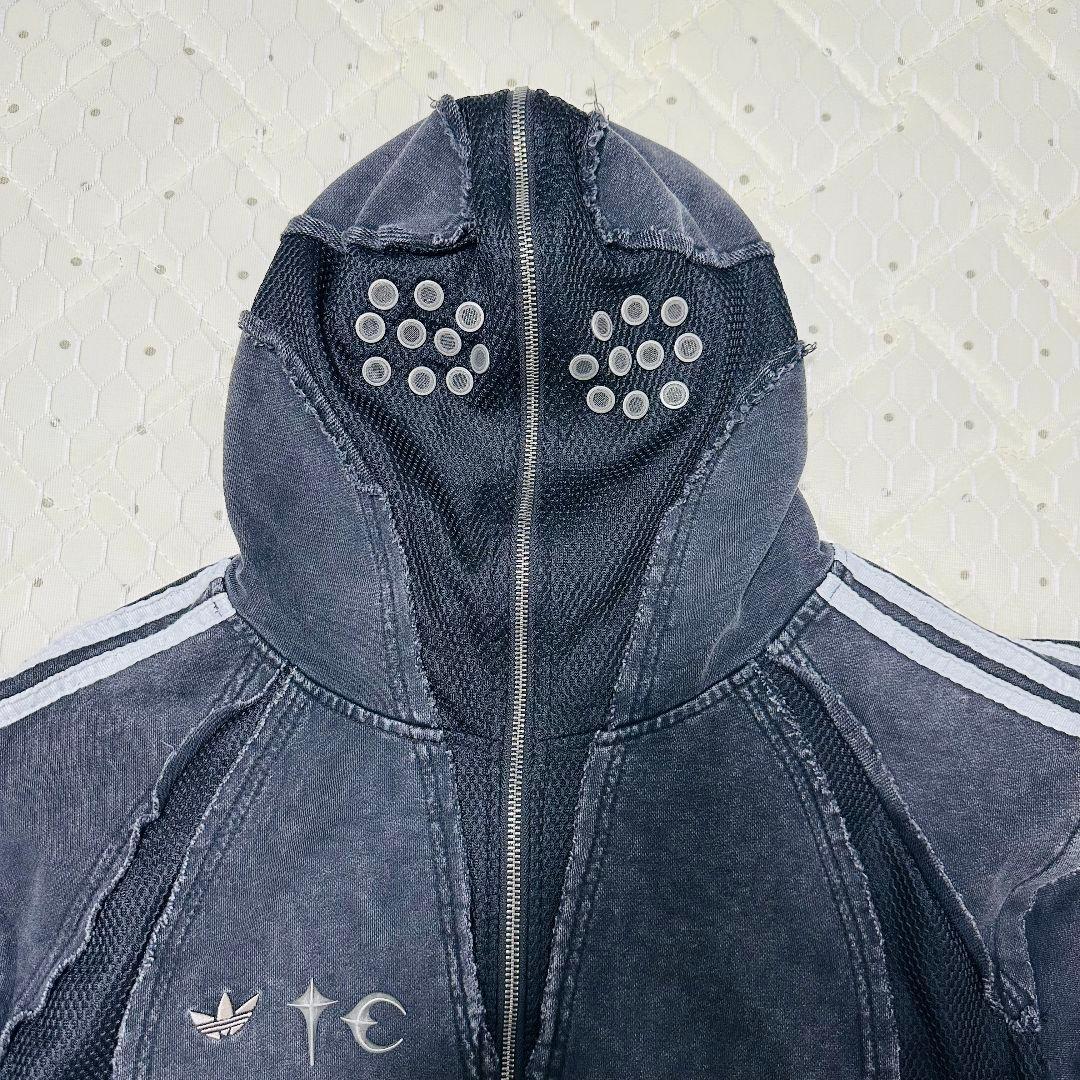 Thug club × adidas zipup パーカー ブラック M