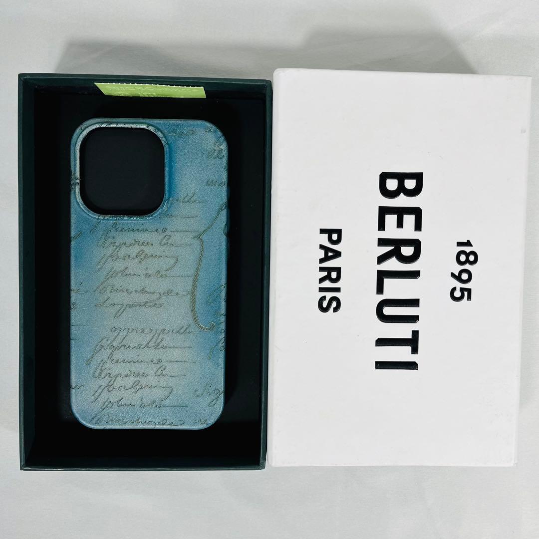 BERLUTI ベルルッティ　iPhone 15 Pro スクリットレザーケース