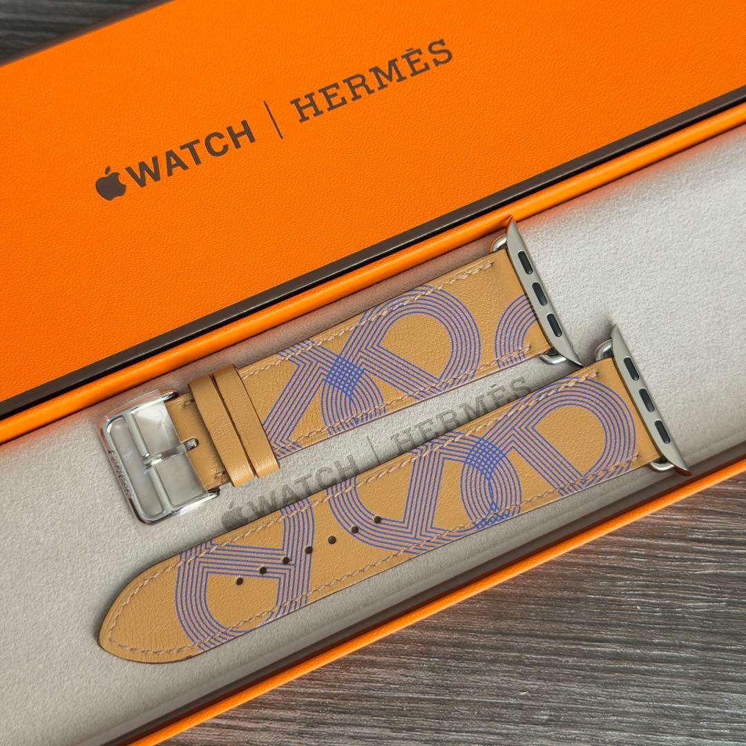 145 試着のみ　Apple Watch エルメス　サーキット　ブラウン　レザー