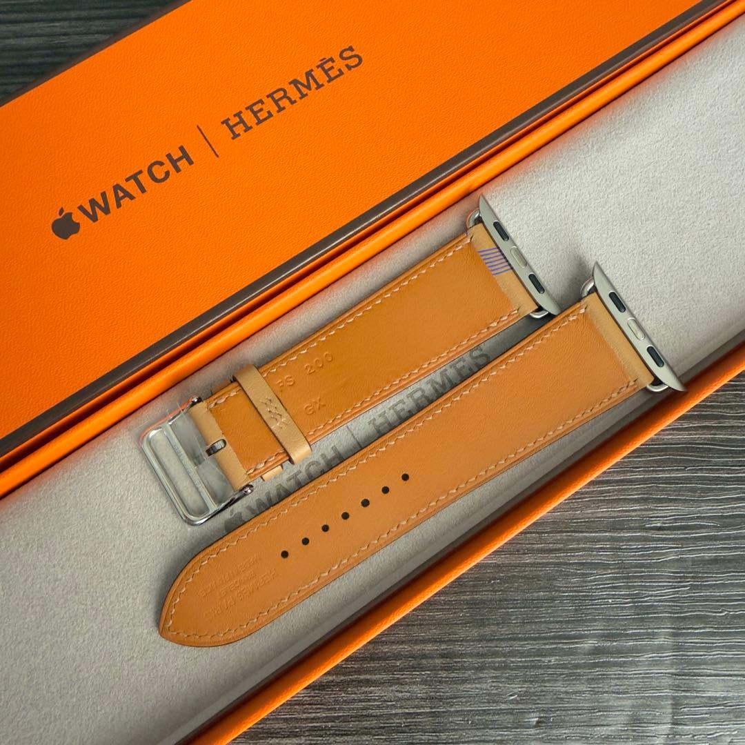 145 試着のみ　Apple Watch エルメス　サーキット　ブラウン　レザー