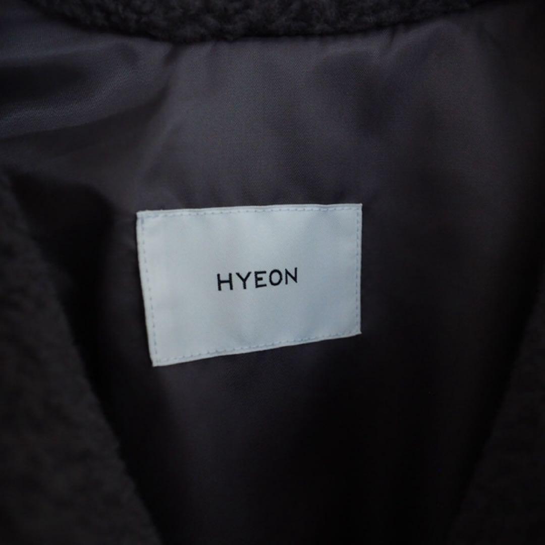 HYEON へヨン ted cape テッド ケープ グレイ ボアコート