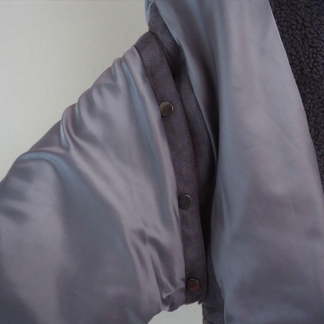 HYEON へヨン ted cape テッド ケープ グレイ ボアコート