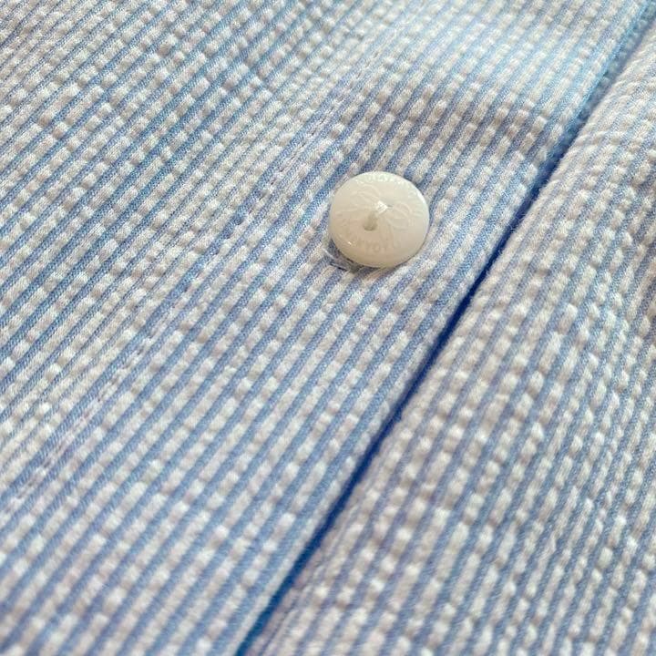 新品　組曲　 襟花刺繍 ワンピース 半袖 ブルー　130-140　6657