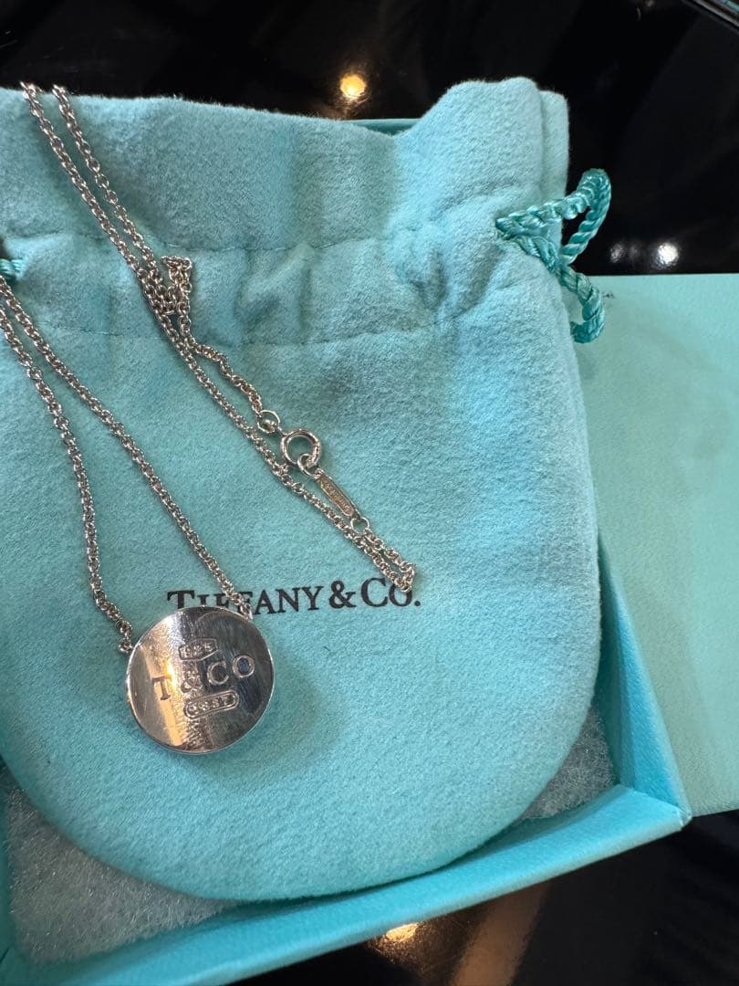 美品Tiffany & Co. 1837 ラウンドタグ ネックレス SV925