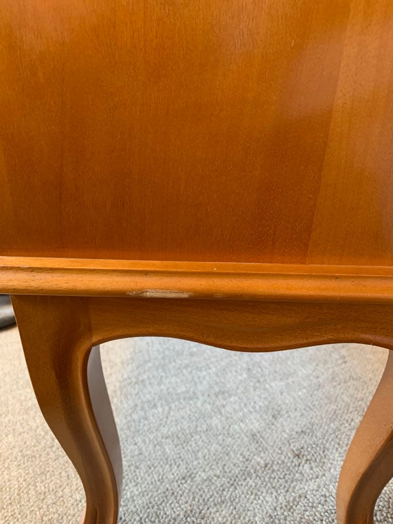 アンティーク家具　象嵌 3段チェスト　猫脚