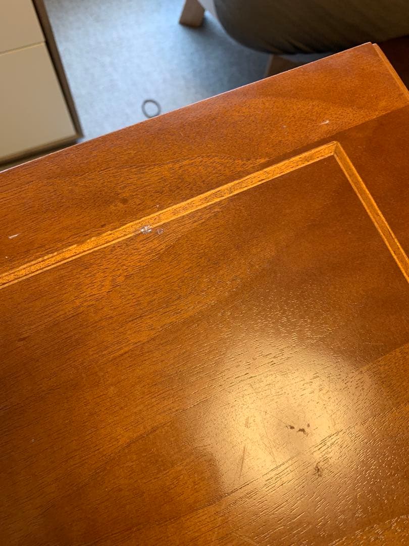 アンティーク家具　象嵌 3段チェスト　猫脚