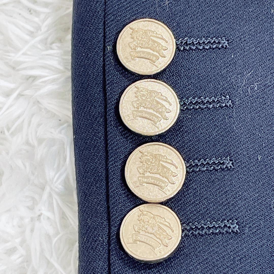 Burberrys 紺ブレ ダブル ネイビー 金ボタン シャドーホース AB7
