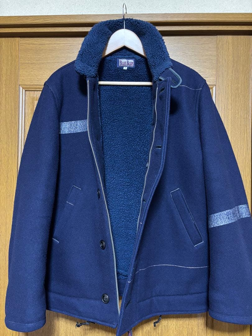 BLUEBLUE ジャケット メルトンウール N-1 サイズ3 HRM