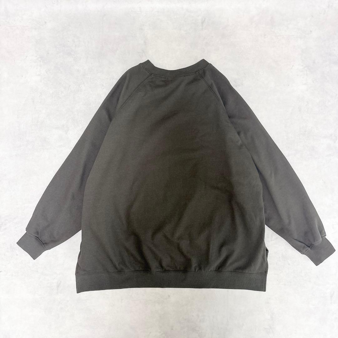 新品タグ付◇フレームワーク◇ラグランポンチョスエット◇ブラックD