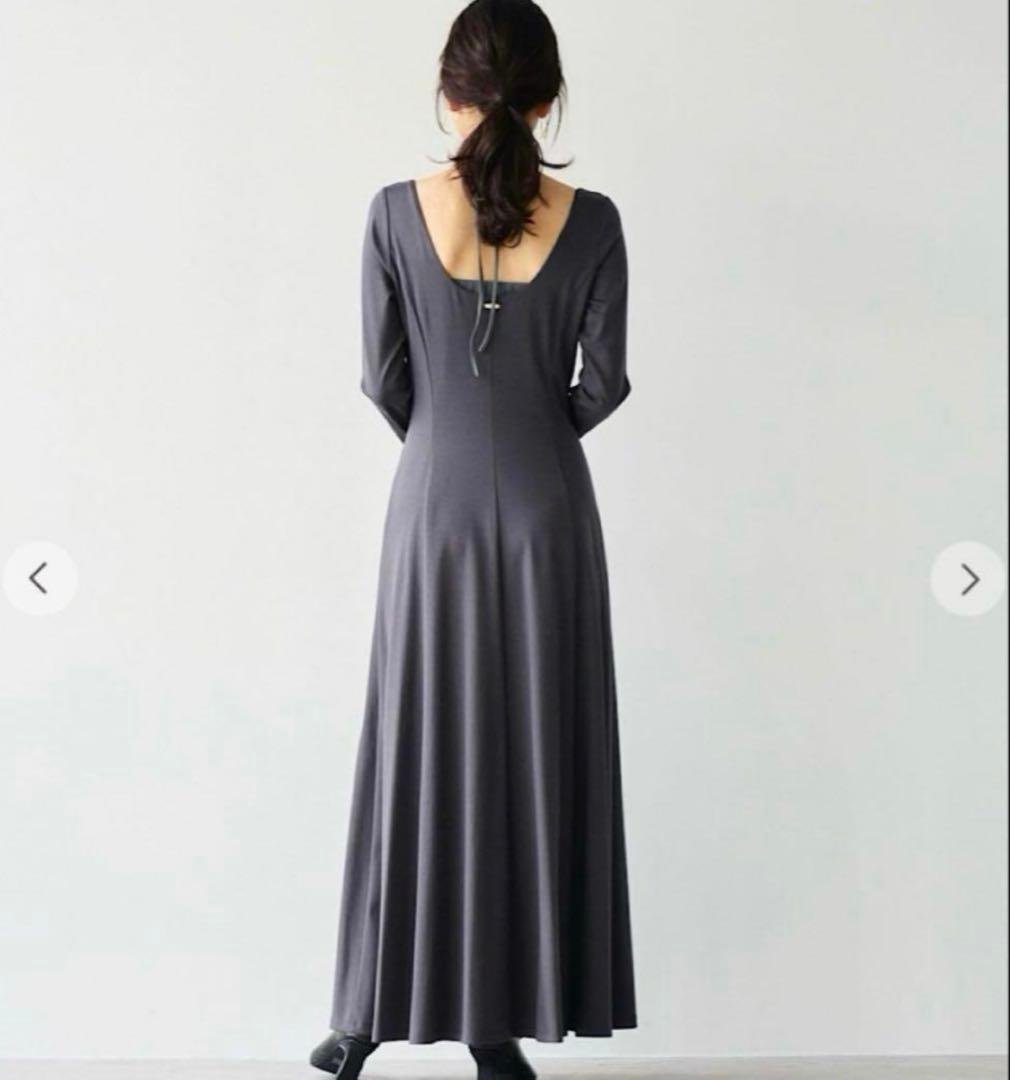 エメイン　Aimeine ウエストシェイプストレッチレイヤードワンピース