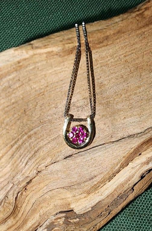 う*ん様 GSTV⭐ルビー•サファイアのリバーシブルペンダントトップRBSA約0